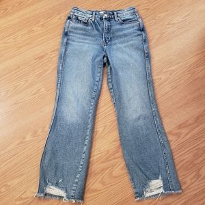Good American jeans sz 4 high rise straight